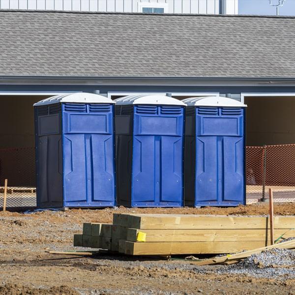 Heavy-duty construction site porta potty in Lenoir, North Carolina